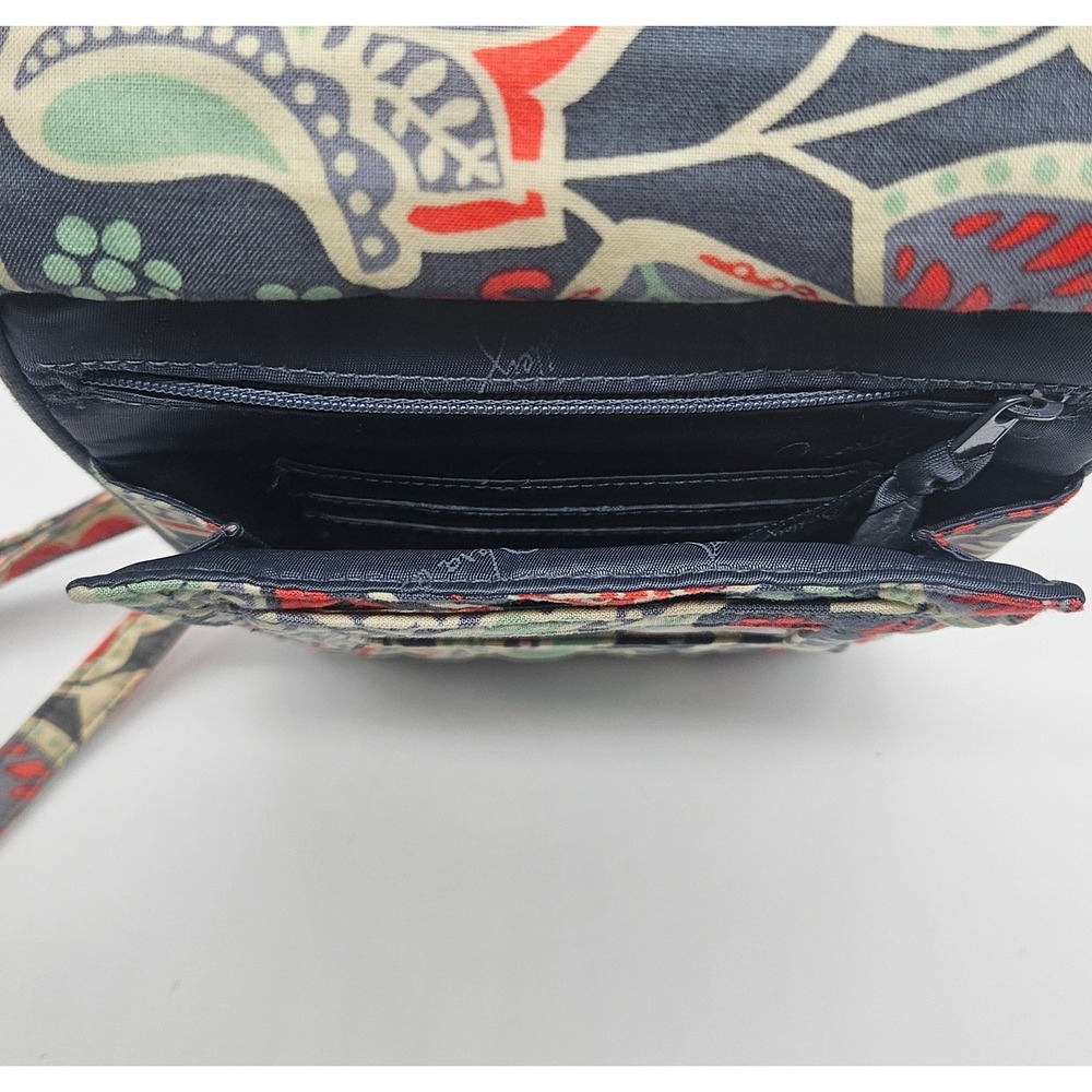 Vera Bradley Crossbody Bag Purse Quilted Floral Pattern Travel Bag - Picture 9 of 14